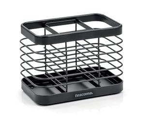 Tescoma 900806 Cutlery Drainer with 3 Dividers, Online Black