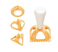 Tescoma Delicia Plastic Ravioli Cutter 4 Shapes Recipe Book Included
