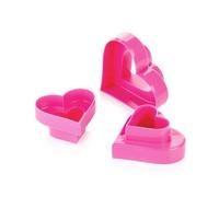 Tescoma Heart-shaped Biscuit Cutter Double Cut 6 Sizes Delicia