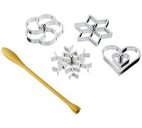 Tescoma Rosette Waffle Maker, 4 Pcs Delicia, Assorted, 31 x 13 x 2.2 cm