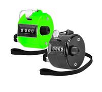 TESEAS Clicker Counter Handheld Tally Counter 4-Digit Number Counter, 2 Pack Hand Mechanical Counters Clickers Pitch Umpire Click Counter for Coaching, Knitting, People, Lap, Fishing, Golf,