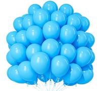 Teselife Blue Balloons, 100PCS Light Blue Birthday Balloons for Party Decor