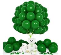 Teselife Dark Green Balloons, 50Pcs 12 Inch Matte Deep Green Latex Balloon Arch Garland Kit Men Boys Birthday Wedding Proposal Anniversary Graduation Engagement Bridal Baby Shower Christmas Party Deco
