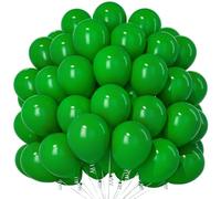Teselife Green Balloons,100PCS Dark Green Birthday Balloons for Party Decor
