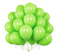 Teselife Lime Green Balloons, 50Pcs 12 Inch Matte Fruit Green Latex Balloon Arch Garland Kit Men Boys Birthday Wedding Proposal Anniversary Graduation Engagement Bridal Baby Shower Party Decorations