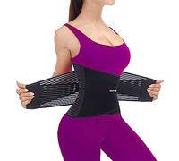 TESETON Lumbar Support Belt for Men and Women - Relieve Pain from Herniated Disc, Sciatica, Scoliosis and More, Lumbar Support Belt with 8 Bones, Black, XXL