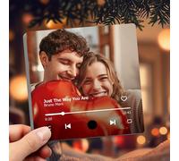 TESFANS Personalised Music Fridge Magnets - Customised Music Photo Magnets for the Refrigerator with Album Art - Gifts for Couples & Music Lovers on Anniversary, Valentine's Day,Christmas