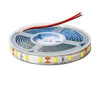 Tesfish 12V LED Strip, 2M SMD 5630 Cold White 6500K LED Light Strip IP65 Waterproof Total 120 LEDs LED Rope Light String Light for Bedroom, Kitchen, Advertising Decoration