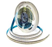 Tesfish 12V LED Strip Lights, Natural White 4000K 5M LED Strip - Super Bright Rope Lights for Bedroom, Kitchen, Advertising Decor