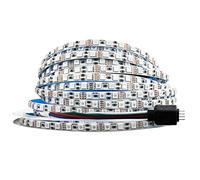 Tesfish 12V LED Strip Lights RGB, 5mm Wide Ultra Thin 5M LED Strip SMD 3535 IP20 Total 600 LEDs Color Changing LED Rope Lights Bar for Bedroom, Kitchen, Advertising Decoration