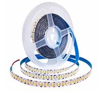 Tesfish 12V Warm White 3000K LED Strip Lights, 5M 2835 IP20 240 LEDs/M, Total 1200 LEDs Super Bright Rope Lights for Bedroom, Kitchen, Advertising Decoration