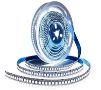 Tesfish 12V White 6000K LED Strip Lights, 5M 2835 IP20 240 LEDs/M, Total 1200 LEDs Super Bright Rope Lights for Bedroom, Kitchen, Advertising Decoration