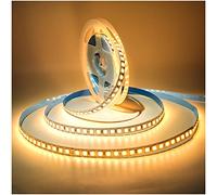 Tesfish 24V LED Strip Lights, 5M Warm White 3000K LED Light Strips SMD 5054 IP20 120 LEDs/M, Total 600 LEDs Super Bright LED Strips for Home, Shelf, Kitchen Decoration