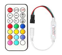 Tesfish 5V-24V RF Remote Controller 366 Kinds of Changes Led Controller for WS2811 WS2812 WS2812B LED Strip Light