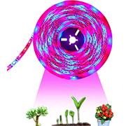 Tesfish LED Plant Grow Strip Light IP65 Waterproof Full Spectrum SMD 5050 Red Blue 3:1 Rope Light DC 12V for Aquarium Greenhouse Hydroponic Plant