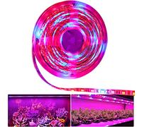Tesfish LED Plant Grow Strip Light IP65 Waterproof Full Spectrum SMD 5050 Red Blue 5:1 Rope Light DC 12V for Aquarium Greenhouse Hydroponic Plant