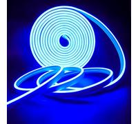 Tesfish Neon LED Strip Lights, Blue LED Strip DC 12V 5M 120 LEDs/M Total 600 LEDs Flexible LED Light Strips for Bedroom, Bar, Playroom, Birthday, Christmas Party