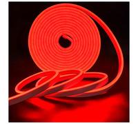 Tesfish Neon LED Strip Lights, Red LED Strip DC 12V 5M 120 LEDs/M Total 600 LEDs Flexible LED Light Strips for Bedroom, Bar, Playroom, Birthday, Christmas Party