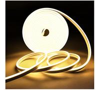 Tesfish Neon LED Strip Lights, Warm White 3000K LED Strip DC 12V 5M 120 LEDs/M Total 600 LEDs Flexible LED Light Strips for Bedroom, Bar, Playroom, Birthday, Christmas Party