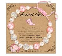 TESGADGETS Axolotl Bead Bracelet - Cute Accessory for Valentine's Day, Christmas, Birthday, Ideal Small Gift for Children, Girls and Women