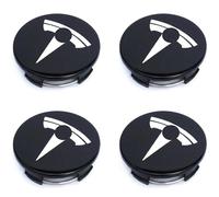Tesheer Wheel Center Hub Cap Kit with Tesla Emble Brand Center Caps for Model 3 Model Y with 20 Lug Nut Covers (4PCS) (White)
