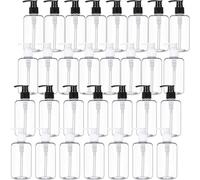 TESIN 30 Pack Clear Empty Lotion Bottles, 250 ml Plastic Pump Bottles, Shampoo and Conditioner Dispenser Bottles with Pumps for Body Wash, Shampoo, Massage Lotion