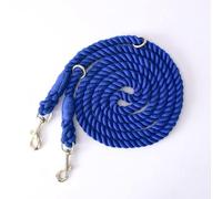 Tesitehi Multifunctional Rope Dog Leash 7.5 FT with Adjustable Double Swivel Hook Hands Free for Small Medium and Large Dogs Running Hiking Camping Walking (Navy Blue)