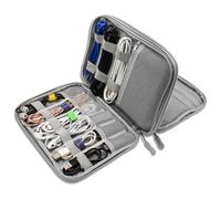 Teskyer Travel Cable Organiser Bag, Travel Essential, Dark Gray
