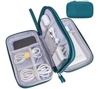 Teskyer Travel Cable Organiser Bag, Travel Essential, Dark Green