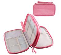 Teskyer Travel Cable Organiser Bag, Travel Essential, Pink