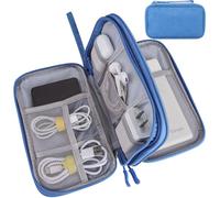 Teskyer Travel Cable Organiser Bag, Travel Essential, Sky Blue