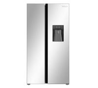 Tesla 582 L Side-by-Side American Fridge Freezer Inox