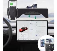 Tesla Accessories Phone Mount for Tesla Behind Wheel for Tesla Model 3 Model Y Magnetic 2021 2022 2023 2024 Cellphone Holder for Charging Apple Phones 11 12 13 14 15 Series (Black)