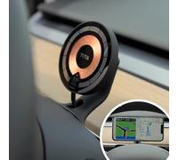 Tesla Accessories Phone Mount for Tesla Behind Wheel for Tesla Model 3 Model Y Magnetic 2021 2022 2023 2024 Cellphone Holder for Charging Apple Phones 11 12 13 14 15 Series (Black)