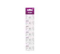 TESLA BUTTON LITHIUM BATTERIES, CR1220 Mercury free Lithium Cell Battery 3V, 7 Year Shelf Life, A Long-lasting, Leak-free, Suitable for flashlights, car keys, watches, key fobs, 5 count [Pack of 1]