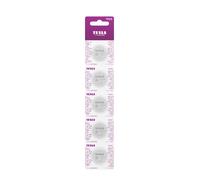 TESLA BUTTON LITHIUM BATTERIES, CR2430 Mercury free Lithium Cell Battery 3V, 7 Year Shelf Life, A Long-lasting, Leak-free, Suitable for flashlights, car keys, watches, key fobs, 5 count [Pack of 1]
