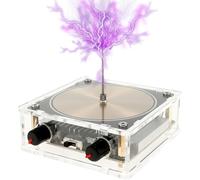 Tesla Coil Bluetooth Music Tesla Coil Touchable Artificial Arc Plasma Loudspeaker Desktop Toy Electric Power Wireless Transmission Science Teaching Experiment Model (British Regulatory)