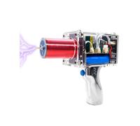 Tesla Coil Handheld Gun, Artificial Lightning, Portable Mini Spark Gap Arc Generator, for Science Physics Teaching Experiment Tool College High School Education DIY Toy (Regular Edition)