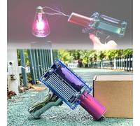 Tesla Coil Handheld Gun, for Science Physics Teaching Experiment Tool, 8-13cm Arc Length/2 Modes/20000 Times Arc Generating, 2600mAh High Capacity, Artificial Lightning Generator