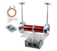 Tesla Coil Music Player, Bipolar SSTC with 3.5mm Audio Interface, Educational Lightning Science Experiment Teaching Model
