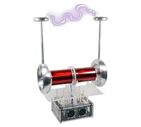 Tesla Coil with Long Arc, No Ground Wire, Single Potentiometer Control, 3.5mm Audio Jack, Adjustable Current