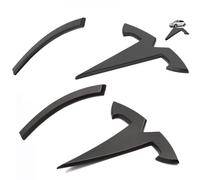 Tesla Model 3 Accessories Emblem Sticker 3PCS/Set for Tesla Model 3 2023 2022 2021 2020, Tesla Logo Cover Sticker