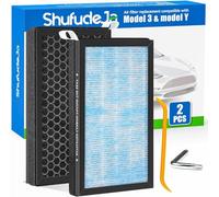 Tesla Model 3 Air Filter, Tesla Air Conditional Replacement Cabin Air Filter Compatible with Tesla Model 3 Model Y Accessories (2 Pack)