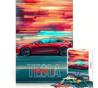 Tesla Model Speed for Adults 1000 Piece Jigsaw Puzzle Pure Logic Toy Peaceful Time Sharp Cut Heartfelt Gift (50x75cm)