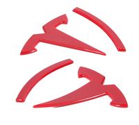 Tesla Model Y Accessories Tesla Emblem Sticker 2PCS/Set for Front Trunk/Rear Trunk Logo Decal Cover (Red)
