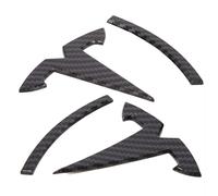 Tesla Model Y Accessories Tesla Emblem Sticker 2PCS/Set for Front Trunk/Rear Trunk Logo Decal Cover (Carbon Fiber Pattern)