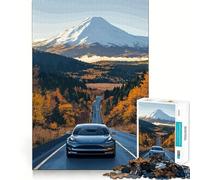 Tesla on Mountain Road 1000 Piece Jigsaw Puzzles for Adults Brain Tease Toy Relax Time Perfect Cut Memorable Gift (50x75cm)
