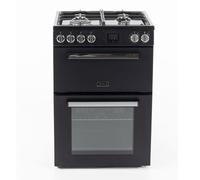 Tesla Series 3 60cm Dual Fuel Cooker - Black