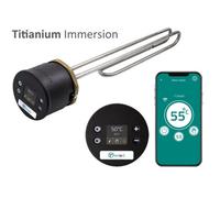 Tesla T-Smart Hot Water Cylinder Thermostat +14 Inch Titanium Immersion Heater Tihts572