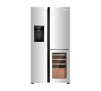 Tesla T530Tdxg - Stainless Steel American Fridge Freezer - 529L - E Energy Rating